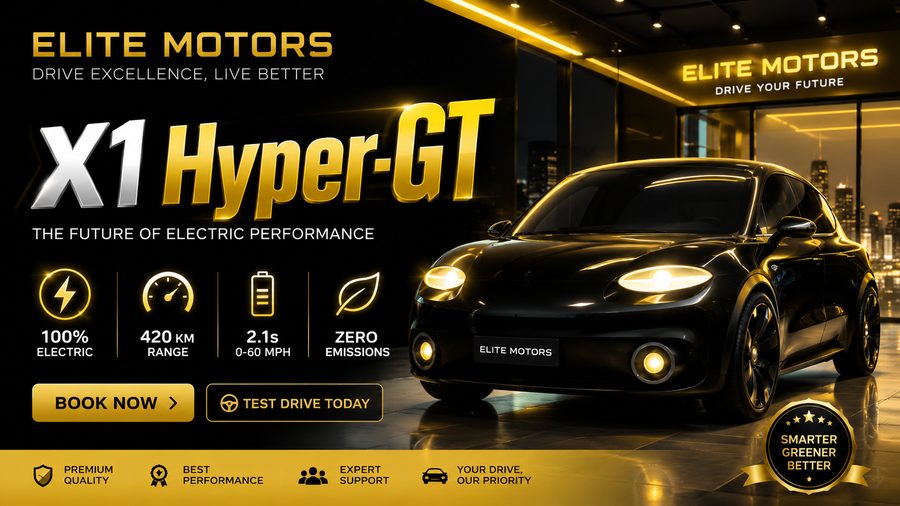 Elite Motors website screenshot